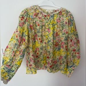 Loveshackfancy floral blouse